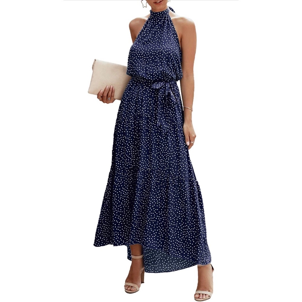 Casual Halter Sleeveless Dress